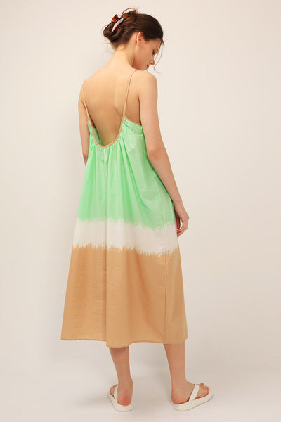 Talia Two-Tone Maxi Dress