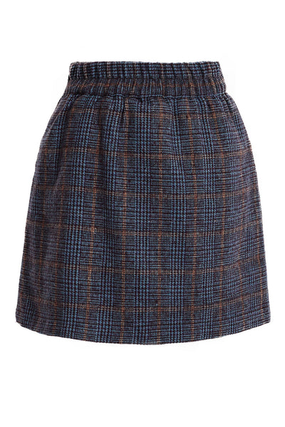 Sarha Flap Pockets Plaid Skort-2 Colors