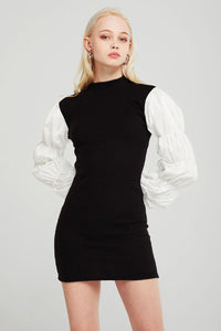 Elizabeth Ruched Sleeve Dress