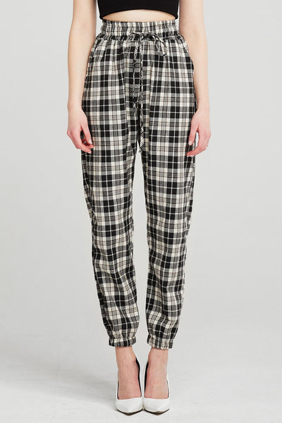 Amy Plaid Joggers