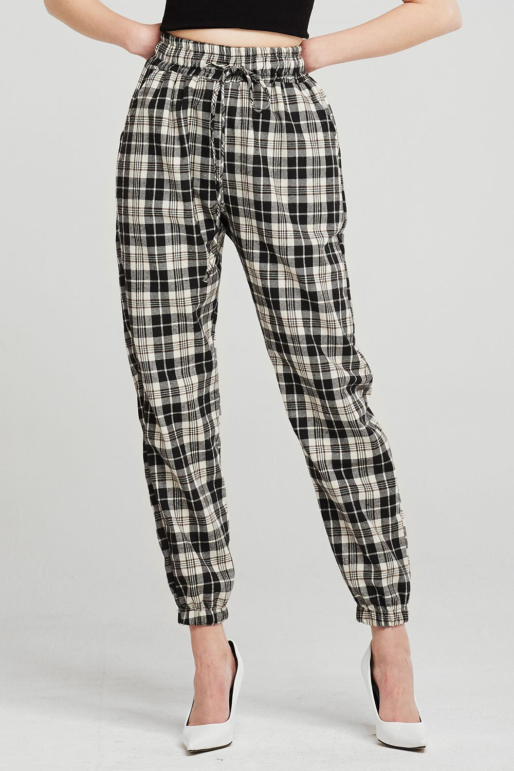 Amy Plaid Joggers