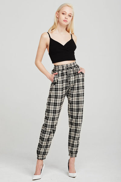 Amy Plaid Joggers