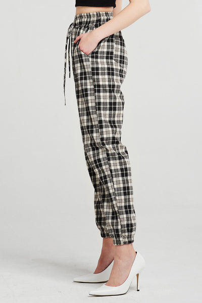 Amy Plaid Joggers