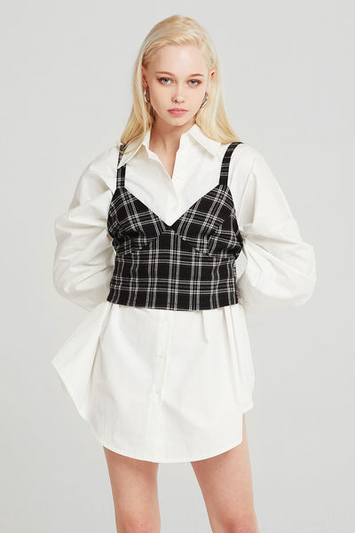 Alice Plaid Bustier