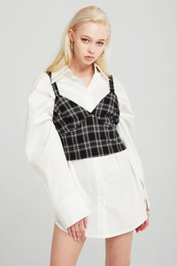 Alice Plaid Bustier