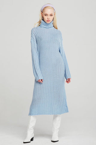 Evelyn Turtleneck Knitted Long Dress