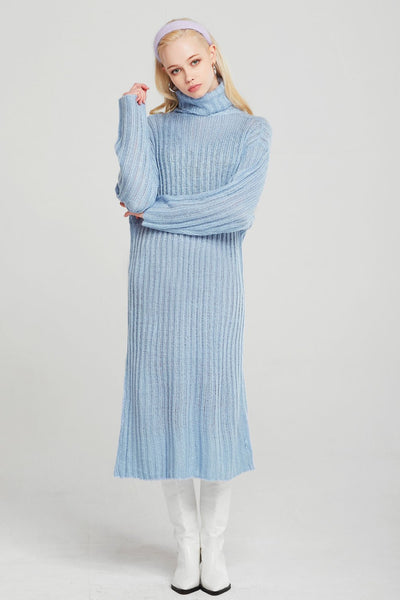 Evelyn Turtleneck Knitted Long Dress