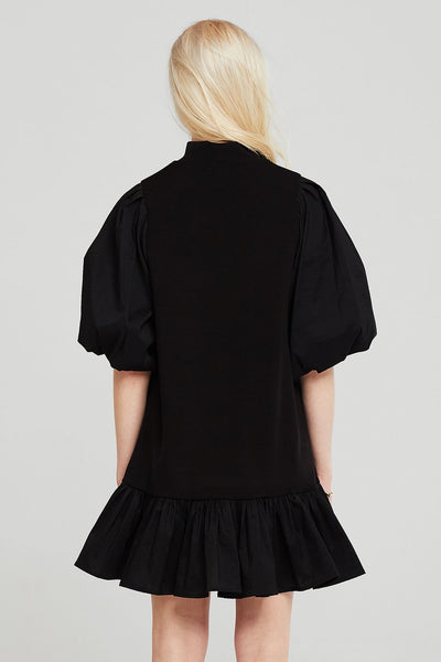 Eleanor Balloon Sleeve Ruffled Dress