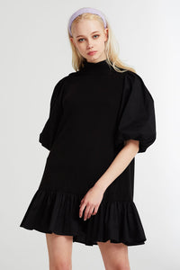 Eleanor Balloon Sleeve Ruffled Dress