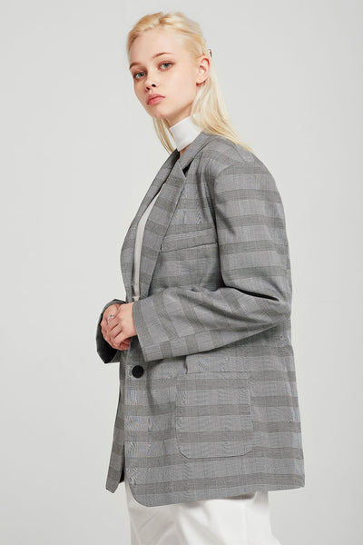 Audrey Oversized Plaid Jacket