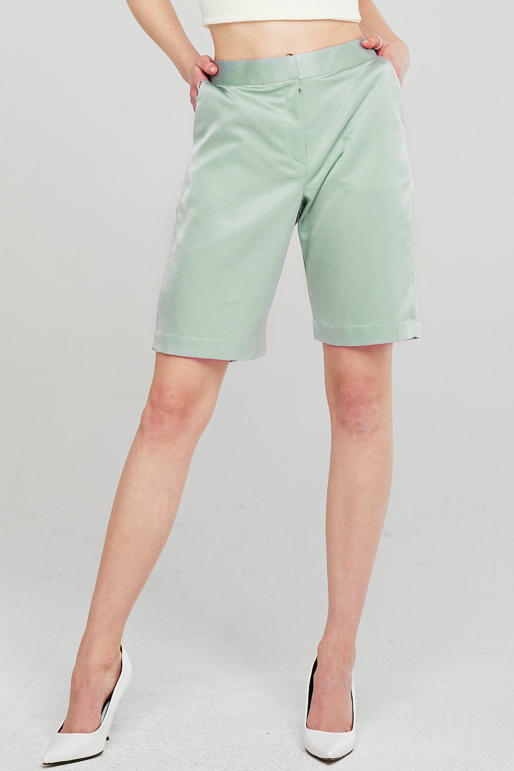 Emerson Satin Bermuda Shorts