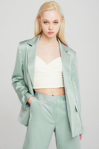 Emerson Satin Oversized Jacket