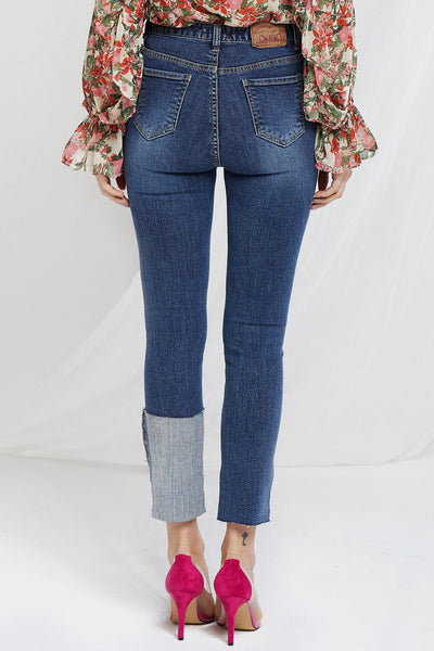 Reila Wide Cuffed Jeans