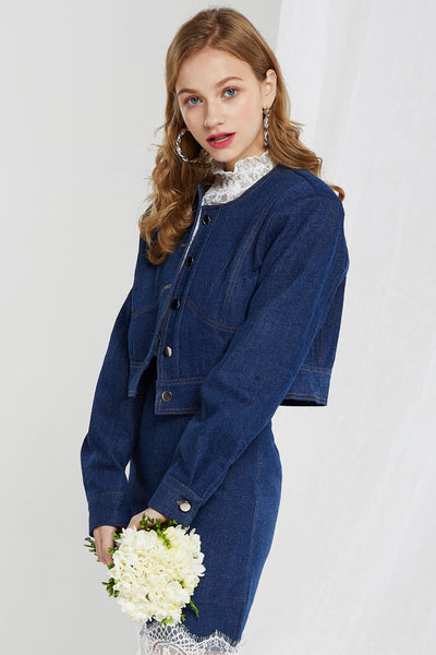 Cristie Cropped Denim Jacket