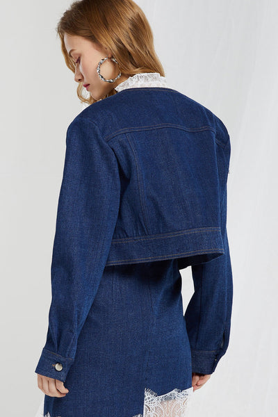 Cristie Cropped Denim Jacket