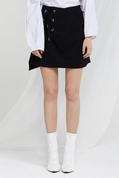 Jenia Lace Up Skirt