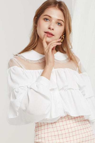 Gia Tiered Ruffle Blouse