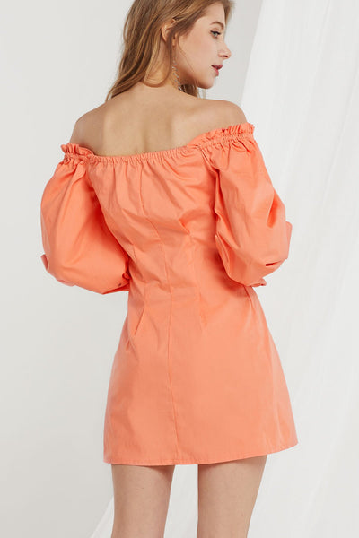 Marta Off Shoulder Puff Sleeves Dress-2 Colors