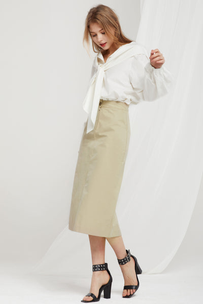 Nelly H-line Midi Skirt