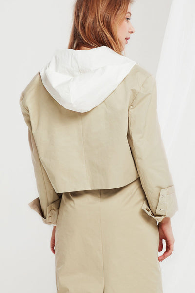 Nelly Notch Lapel Crop Jacket