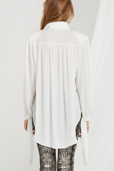 Francesca Tie Collar Blouse