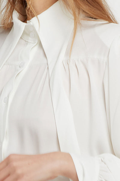 Francesca Tie Collar Blouse