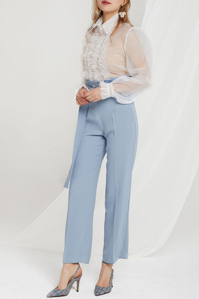 Nova High Waist Pants w/ Sash Belt