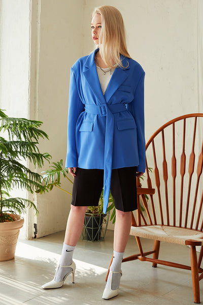 Charlie Oversized Fit Blazer w/Belt