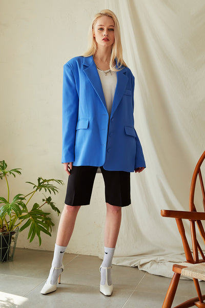 Charlie Oversized Fit Blazer w/Belt