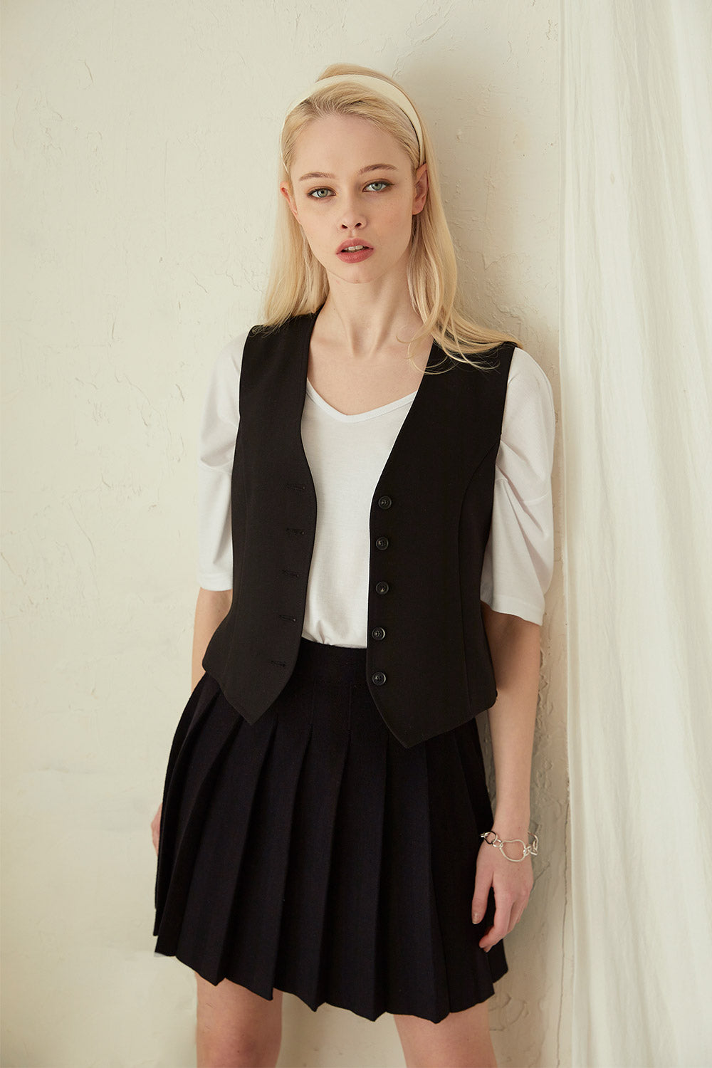 Eloise Button Down Vest