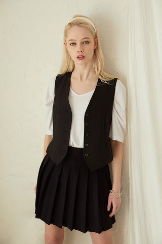 Eloise Button Down Vest