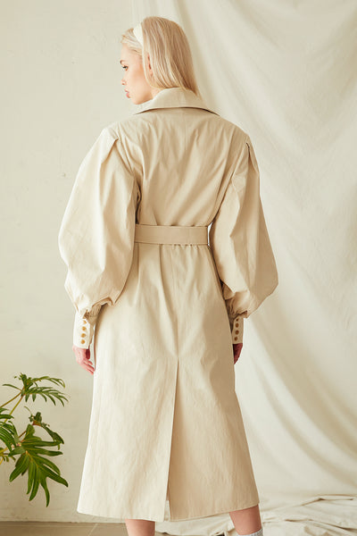 Rebecca Puff Sleeve Trench Coat