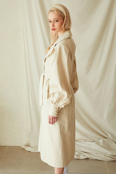 Rebecca Puff Sleeve Trench Coat