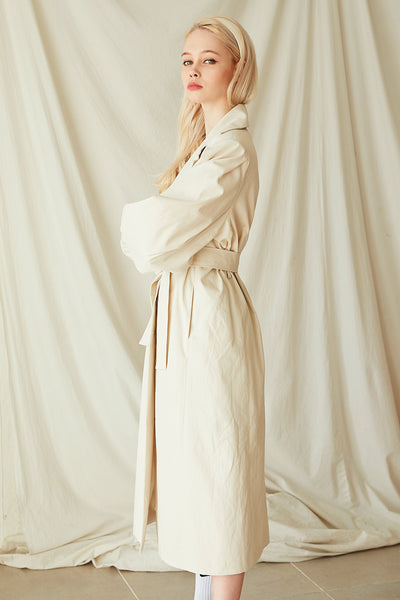 Rebecca Puff Sleeve Trench Coat