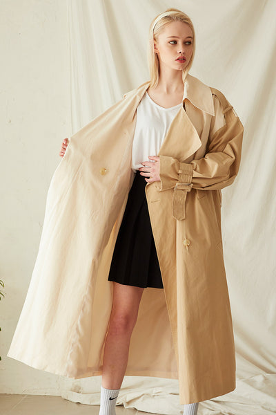 Brianna Colorblock Trench Coat