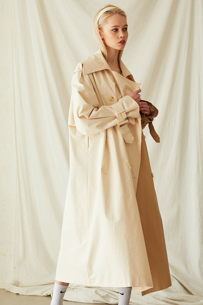 Brianna Colorblock Trench Coat