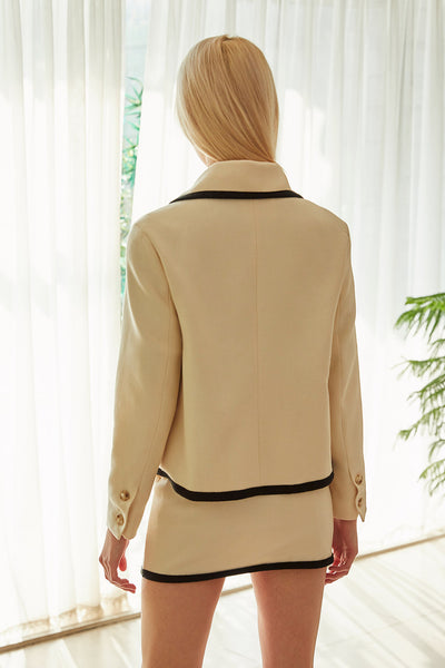 Zuri Contrast Trim Jacket