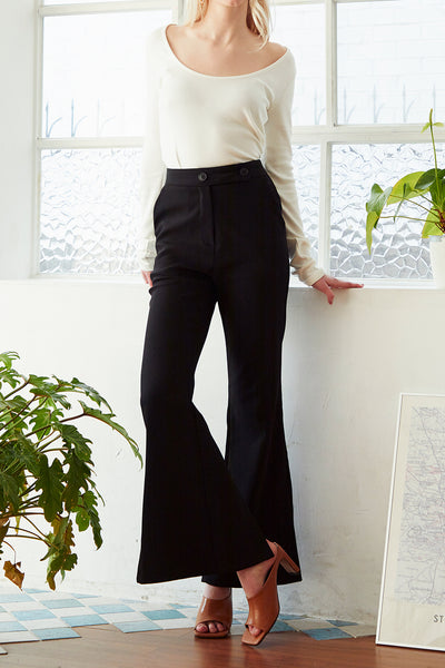 Ariel Slit Side Bootcut Pants