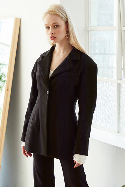 Ariel Structured Pintuck Jacket