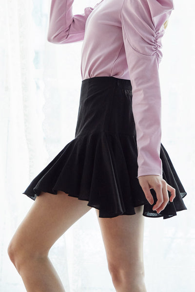 Amy Irregular Ruffle Hem Skirt