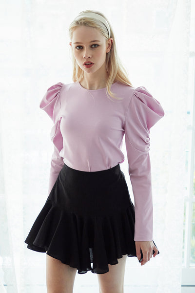 Freya Ruched Puff Sleeve Top