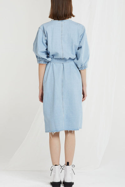 Xander Frayed Denim Dress