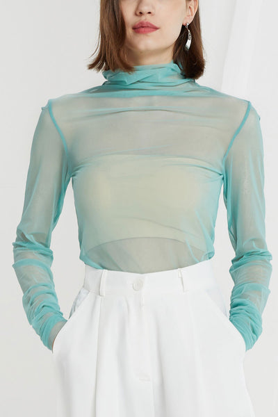 storets.com Brynlee Mesh Turtleneck Top-4 Colors