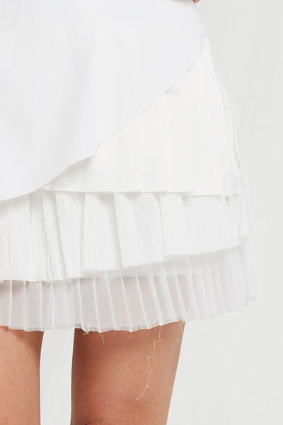 Megin Tiered Pleats Skirt