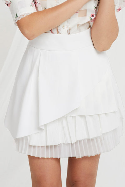 Megin Tiered Pleats Skirt