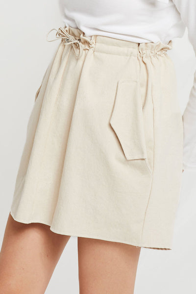 Scarlett Drawstring Waist Pocket Skirt