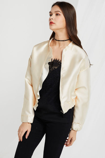 Laily Frill Bomber Jacket