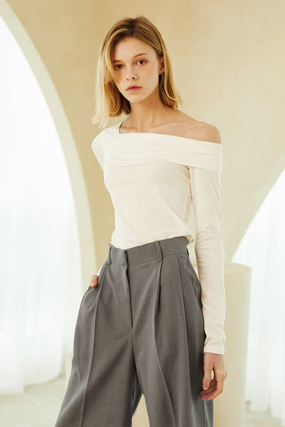 Olivia Pintuck Wide Leg Pants