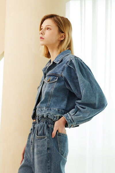 Camila Cropped Denim Jacket