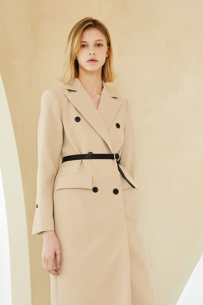 Sophia Double Breast Long Coat